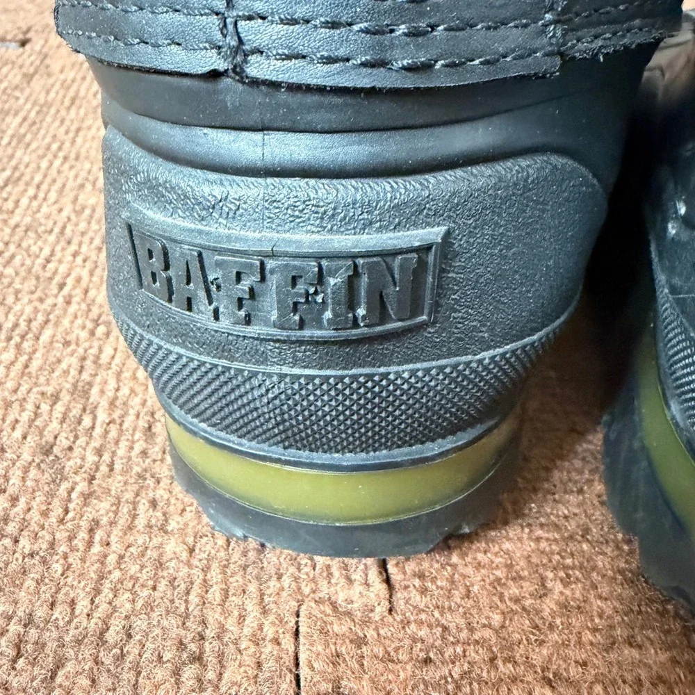 Baffin Altimate Mens Winter Boots Black Leather Insulated Snow Made in Canada 8